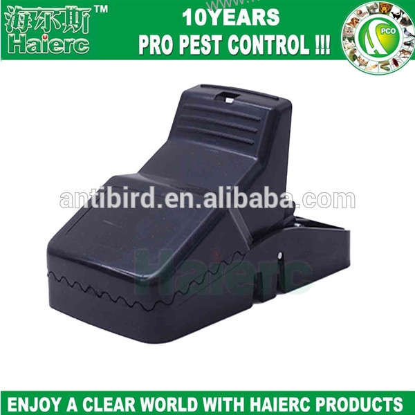 >Haierc ABS Plastic Reusable Mouse Tat snap Traps Rodent Catcher Garden Pest Control Tool